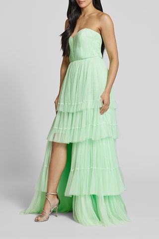 Abito bustier senza maniche - Verde chiaro