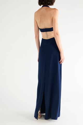 Abito lungo senza maniche - Navy