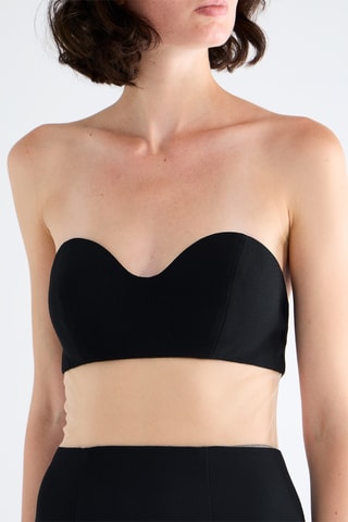 Abito bustier senza maniche - Nero