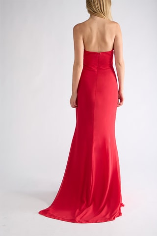 Abito bustier senza maniche - Rosso