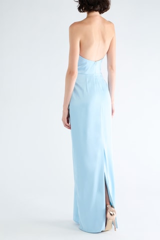 Abito bustier senza maniche - Azzurro