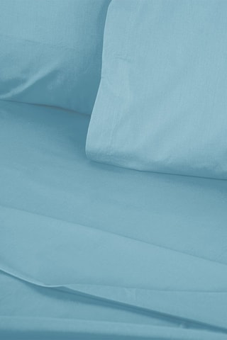 Lençol-capa em algodão reforçado 57 fils/cm² Tonne Mavie - Azul