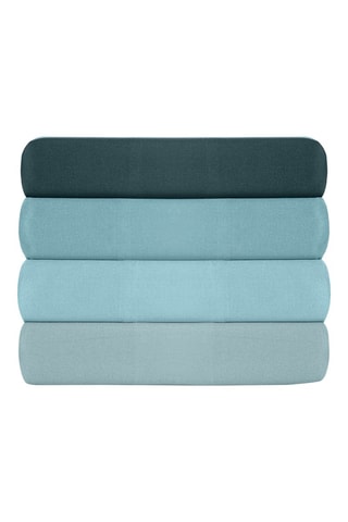 Lençol-capa em algodão reforçado 57 fils/cm² Tonne Mavie - Azul