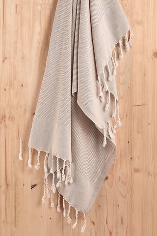 Toalha fouta - Bege, 60 x 110 cm