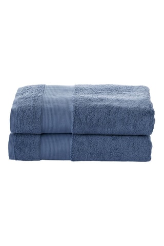 2 toalhas de duche grandes - azul - 70 x 140 cm