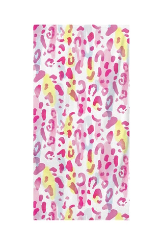 Toalha de praia - Rosa e amarelo - 75 x 150 cm