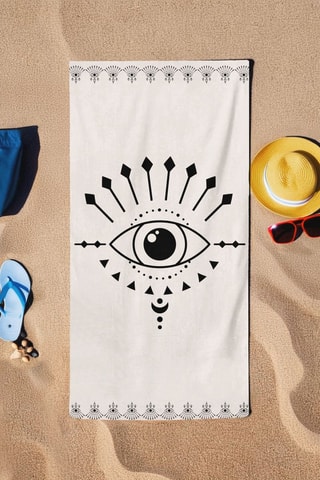 Toalha de praia - Creme - 75 x 150 cm
