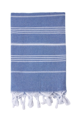 Toalha de praia grande - Azul - 80 x 170 cm