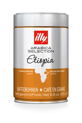 6 botes de café en grano Arabica Selection Etiopia Illy - 250 g