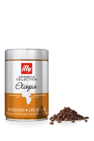 6 botes de café en grano Arabica Selection Etiopia Illy - 250 g