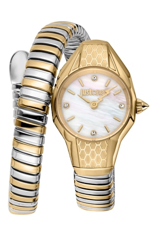Montre à quartz en acier - Argenté et doré