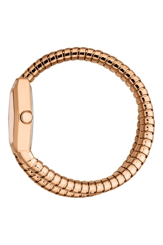 Montre à quartz en acier - Doré