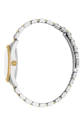 Montre à quartz en acier - Argenté et doré