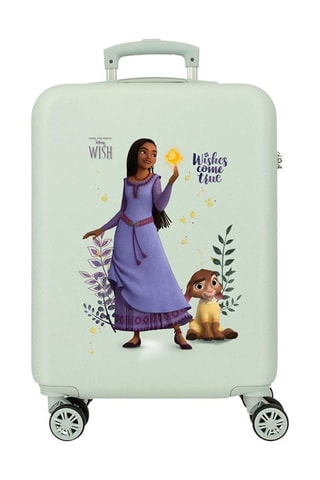 Maleta de cabina Asha y Valentino Disney - 55 cm - Verde y violeta