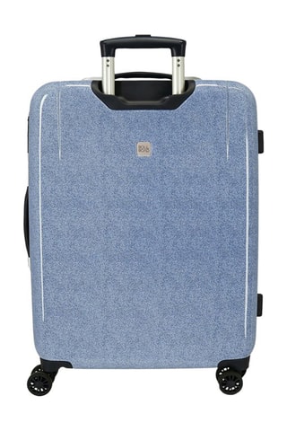 Maleta de cabina y maleta mediana Roll Road Peace - 55/68 cm - Azul