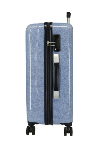 Maleta de cabina y maleta mediana Roll Road Peace - 55/68 cm - Azul