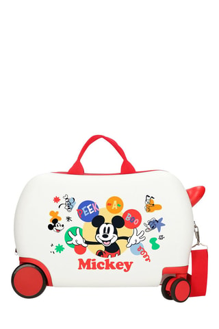 Maleta de cabina infantil Mickey Disney - 31 cm - Verde y violeta