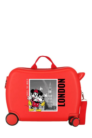 Maleta con ruedas Mickey y Minnie Disney - 50 cm - Rojo