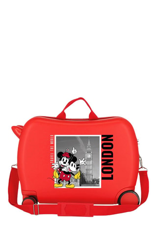 Maleta con ruedas Mickey y Minnie Disney - 50 cm - Rojo
