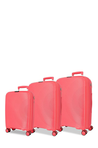Juego de 3 maletas (S/M/L) - 54/64/75 cm - Rosa