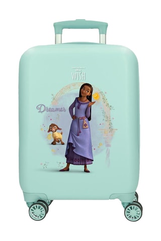 Maleta de cabina infantil Wish El poder de los deseos - 50 cm - Verde y violeta