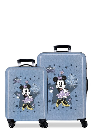 Maleta de cabina y maleta grande Minnie Disney (S/M) - 55/68 cm - Azul