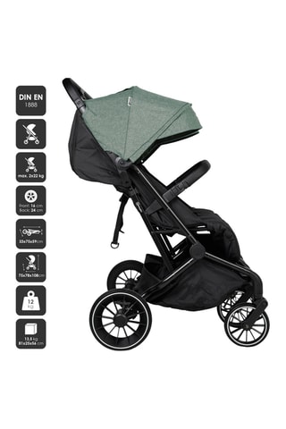 Silla de paseo doble GoTwice - Verde