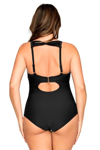 Costume intero con coppe Keira - Nero