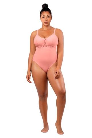 Costume intero Brigitte - Rosa antico