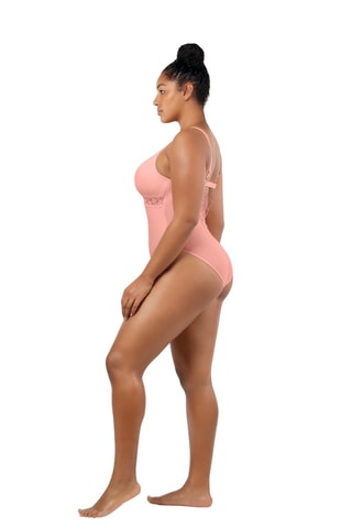 Costume intero Brigitte - Rosa antico