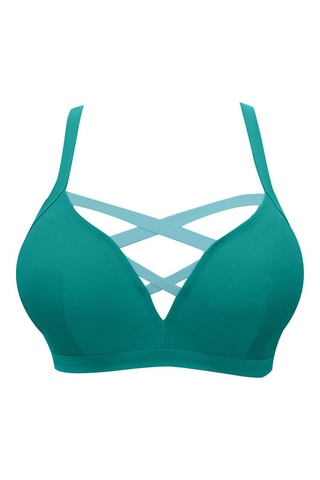 Reggiseno bikini con coppe Lauren - Verde acqua