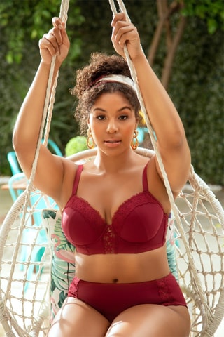 Reggiseno bikini Brigitte - Bordeaux
