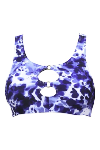 Reggiseno bikini con coppe Storm - Viola ed ecrù