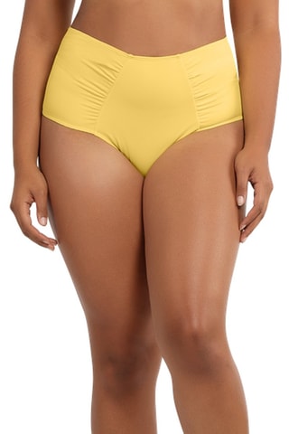 Slip bikini a vita alta Vivien - Giallo