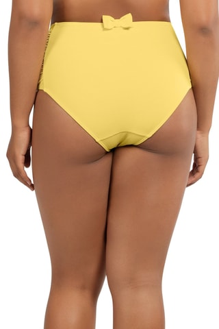 Slip bikini a vita alta Vivien - Giallo