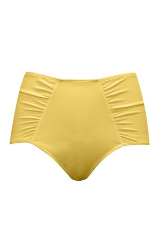 Slip bikini a vita alta Vivien - Giallo