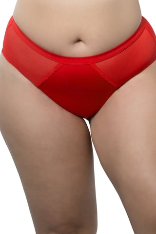 Slip a vita alta Parfait Panty - Rosso