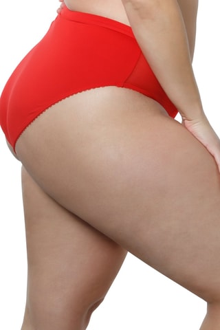 Slip a vita alta Parfait Panty - Rosso