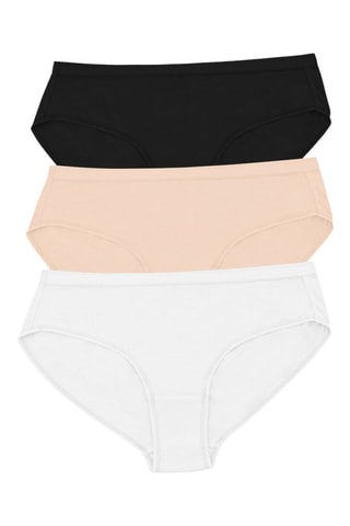 3 slip Cozy - Nero, rosa e bianco