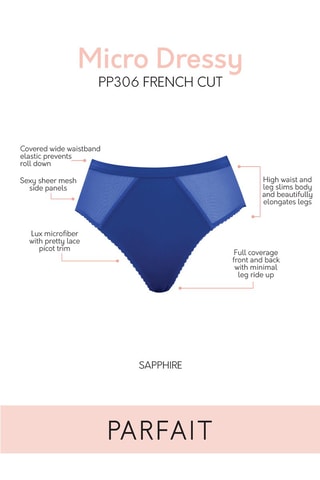 2 slip vita alta Panty - Blu