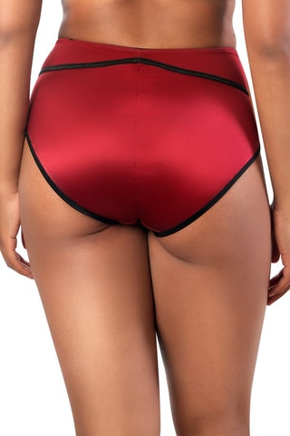 Slip a vita alta Charlotte - Rosso scuro