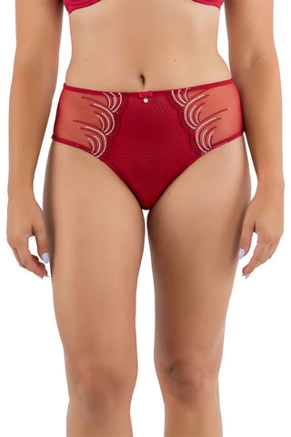 Slip vita alta Pearl - Rosso - Parfait Lingerie