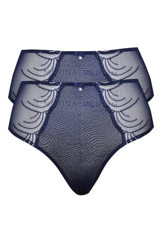 Slip a vita alta French Cut Pearl - Blu