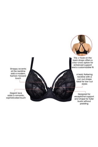 Reggiseno in pizzo Olivia - Nero