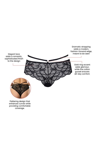Slip in pizzo Olivia - Nero