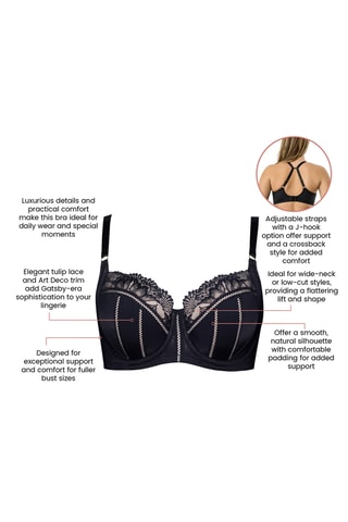 Reggiseno preformato Charlene - Nero