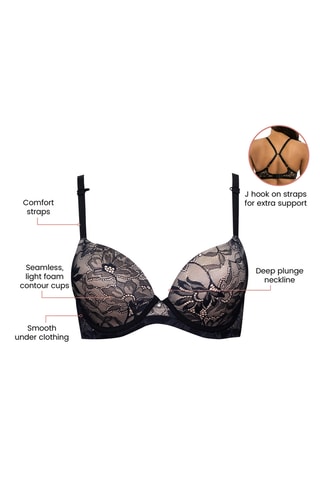 Reggiseno in pizzo Luxlacy - Nero