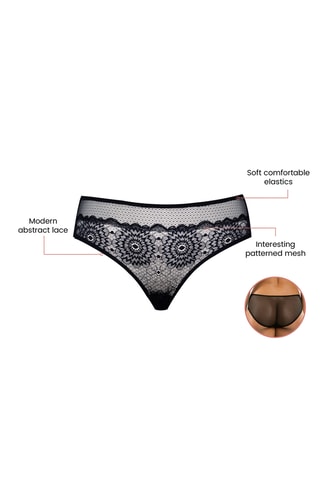 Slip in pizzo Luxlacy - Nero