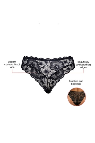 Kanten Slip Luxlacy - Zwart
