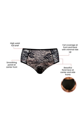 Slip in pizzo Luxlacy - Nero